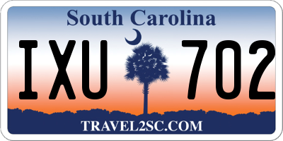 SC license plate IXU702