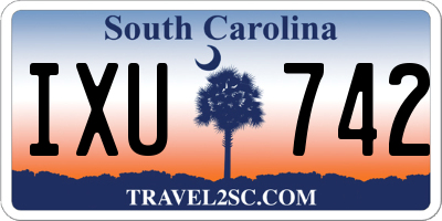 SC license plate IXU742