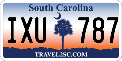 SC license plate IXU787