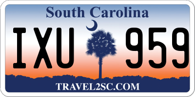 SC license plate IXU959