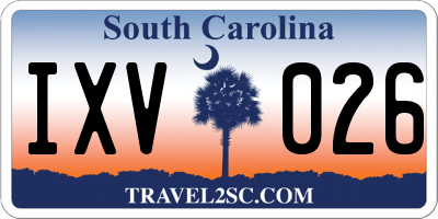SC license plate IXV026
