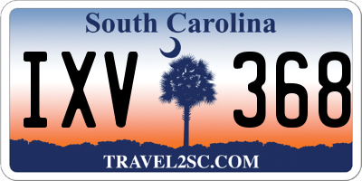 SC license plate IXV368