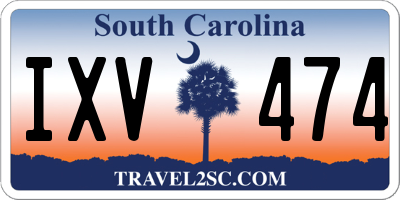 SC license plate IXV474