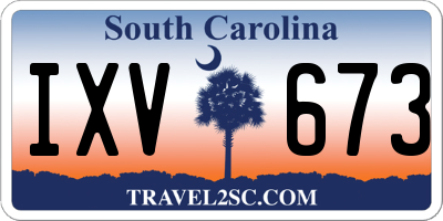 SC license plate IXV673