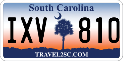 SC license plate IXV810