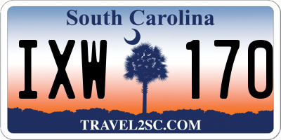 SC license plate IXW170