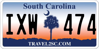 SC license plate IXW474