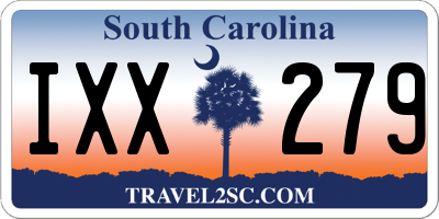 SC license plate IXX279