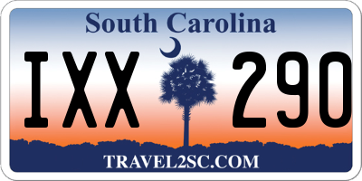 SC license plate IXX290