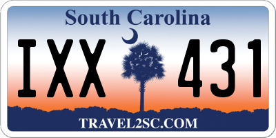 SC license plate IXX431