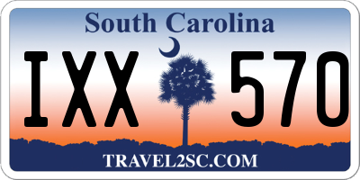 SC license plate IXX570