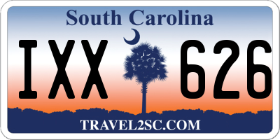 SC license plate IXX626