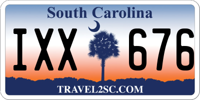 SC license plate IXX676