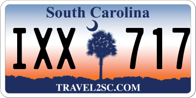 SC license plate IXX717