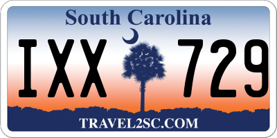 SC license plate IXX729