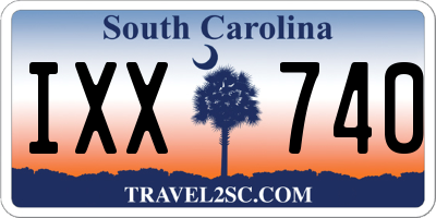 SC license plate IXX740