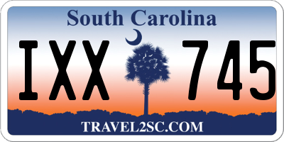 SC license plate IXX745
