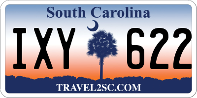 SC license plate IXY622