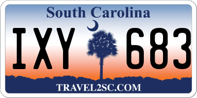 SC license plate IXY683