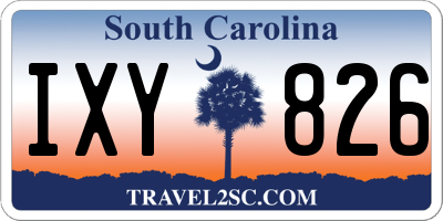 SC license plate IXY826
