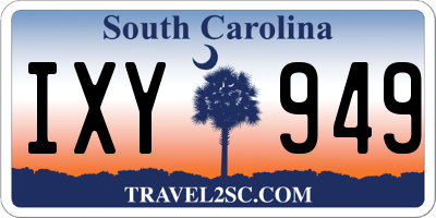 SC license plate IXY949