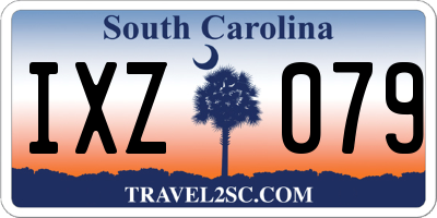 SC license plate IXZ079