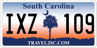 SC license plate IXZ109