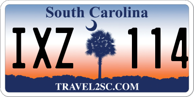 SC license plate IXZ114