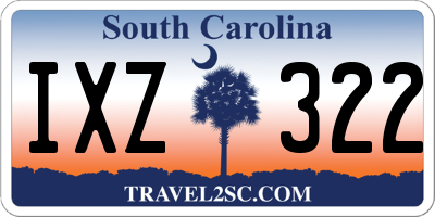 SC license plate IXZ322