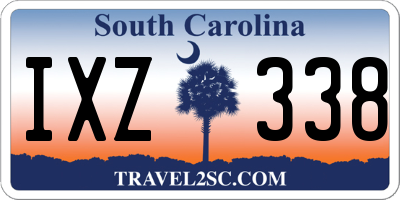SC license plate IXZ338