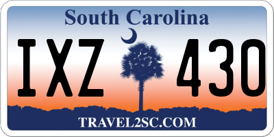 SC license plate IXZ430