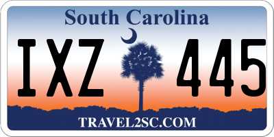 SC license plate IXZ445
