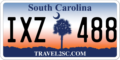 SC license plate IXZ488