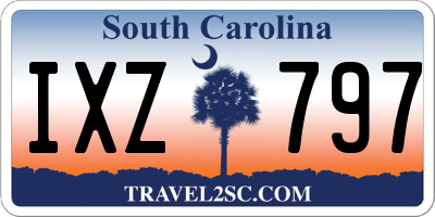 SC license plate IXZ797