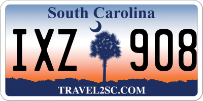 SC license plate IXZ908