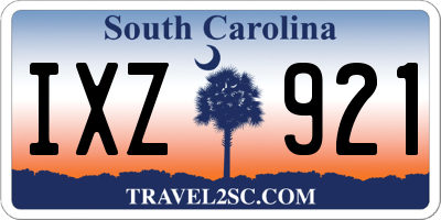 SC license plate IXZ921