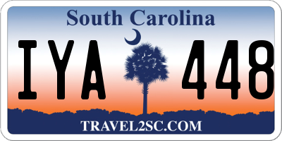 SC license plate IYA448