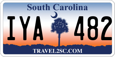 SC license plate IYA482