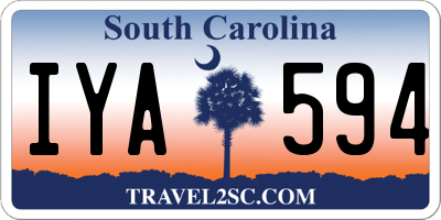 SC license plate IYA594