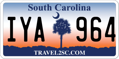 SC license plate IYA964