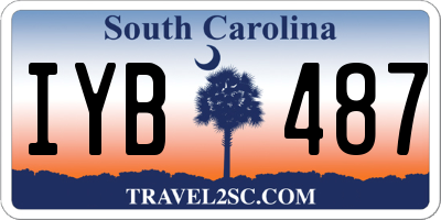 SC license plate IYB487
