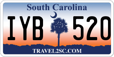 SC license plate IYB520