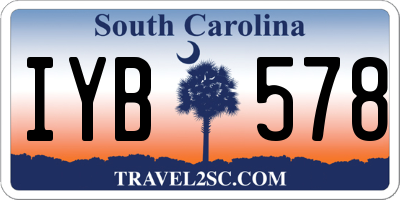 SC license plate IYB578
