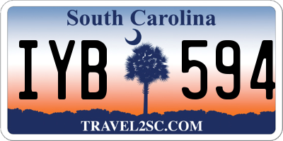 SC license plate IYB594