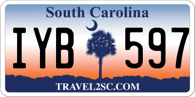 SC license plate IYB597