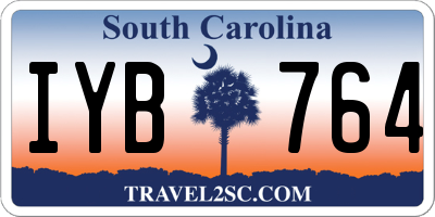 SC license plate IYB764