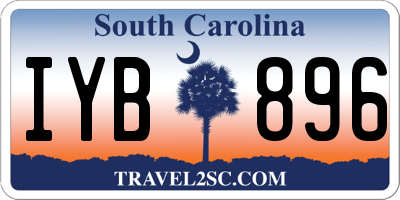 SC license plate IYB896