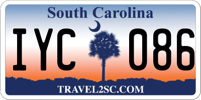 SC license plate IYC086