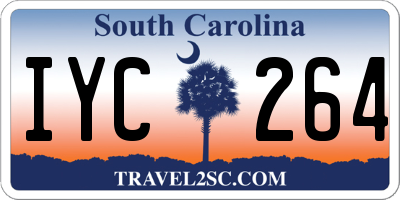 SC license plate IYC264
