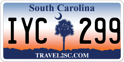 SC license plate IYC299